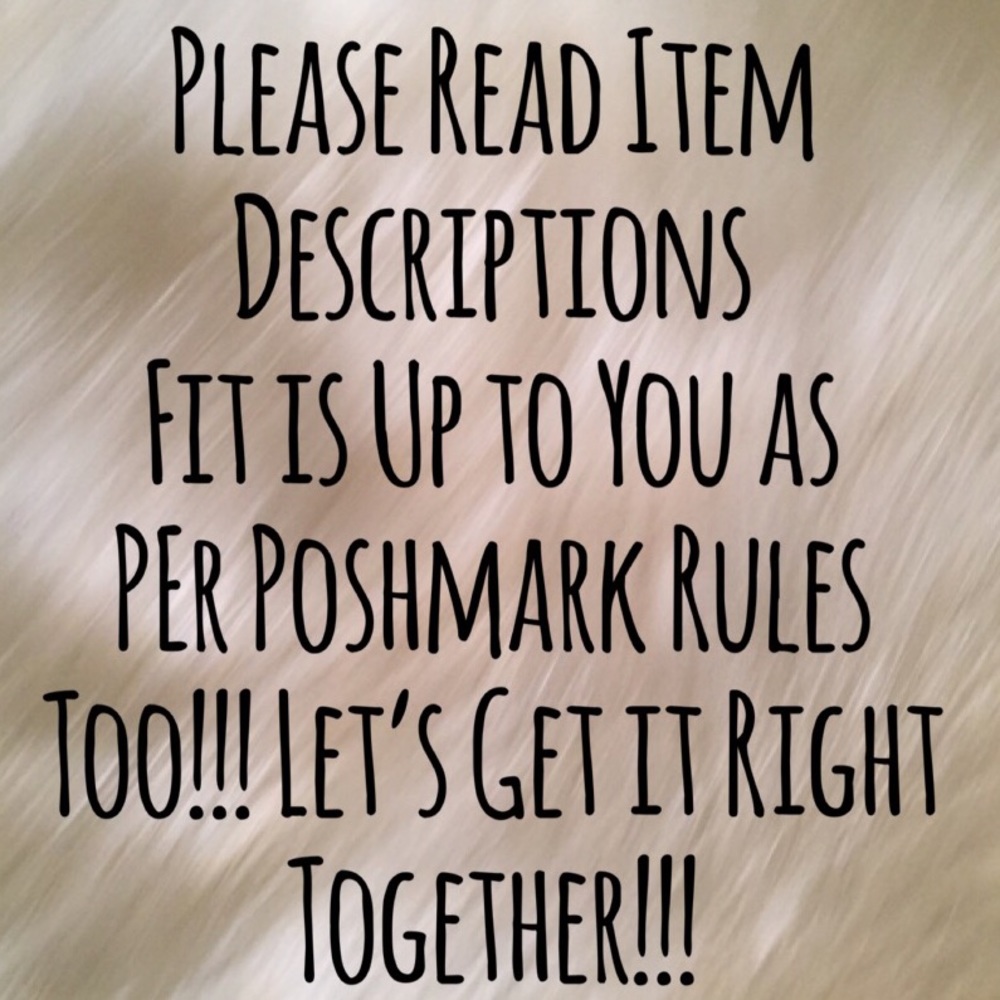 FitISUpToYOU!!!Ask?sOrReposh!NoRudeness!!!BeKind!