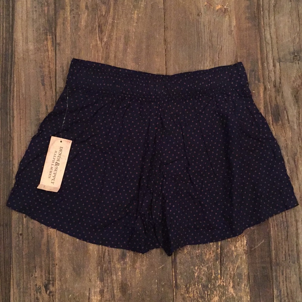 Ralph Lauren Black/Burgundy Polka-dot Shorts.17363 - Picture 2 of 4