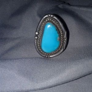 Native American 925 Sterling Turquoise Ring