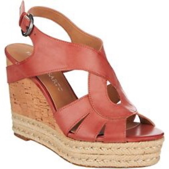 NWOB Franco Sarto Wedge Platform Sandals Size 8M - Picture 8 of 8