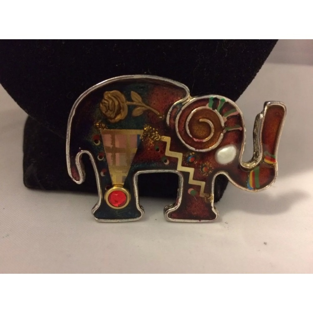 SOLD Rare Artisan Yossi Steinberg Elephant Brooch