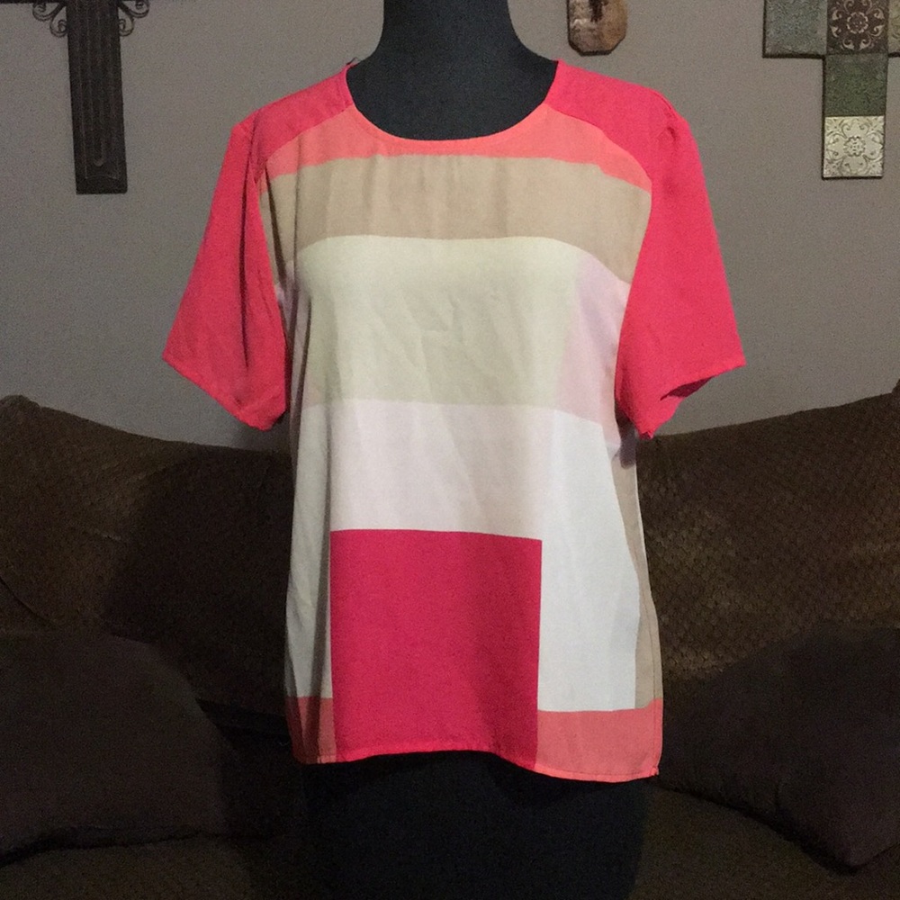 Calvin Klein Color Block Top