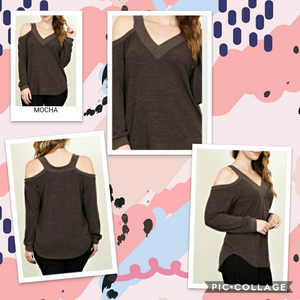 🌌🌌PLUS COLD SHOULDER TOP🌌🌌