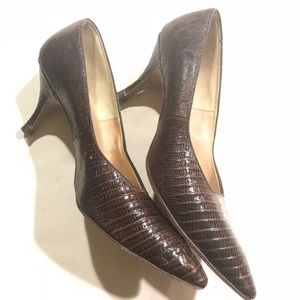 John by New York Sabatini Genuine Lizagator Heels