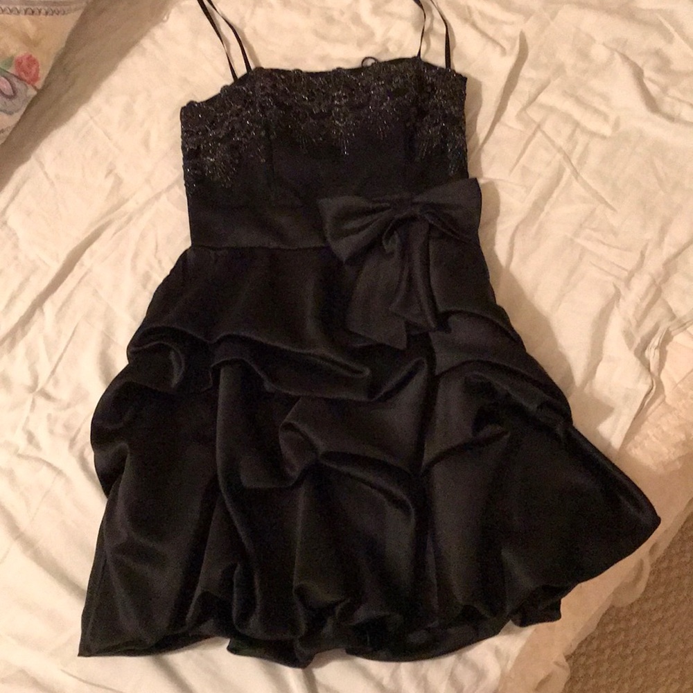Black dress with sequin detailing