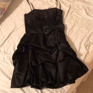 Black dress with sequin detailing