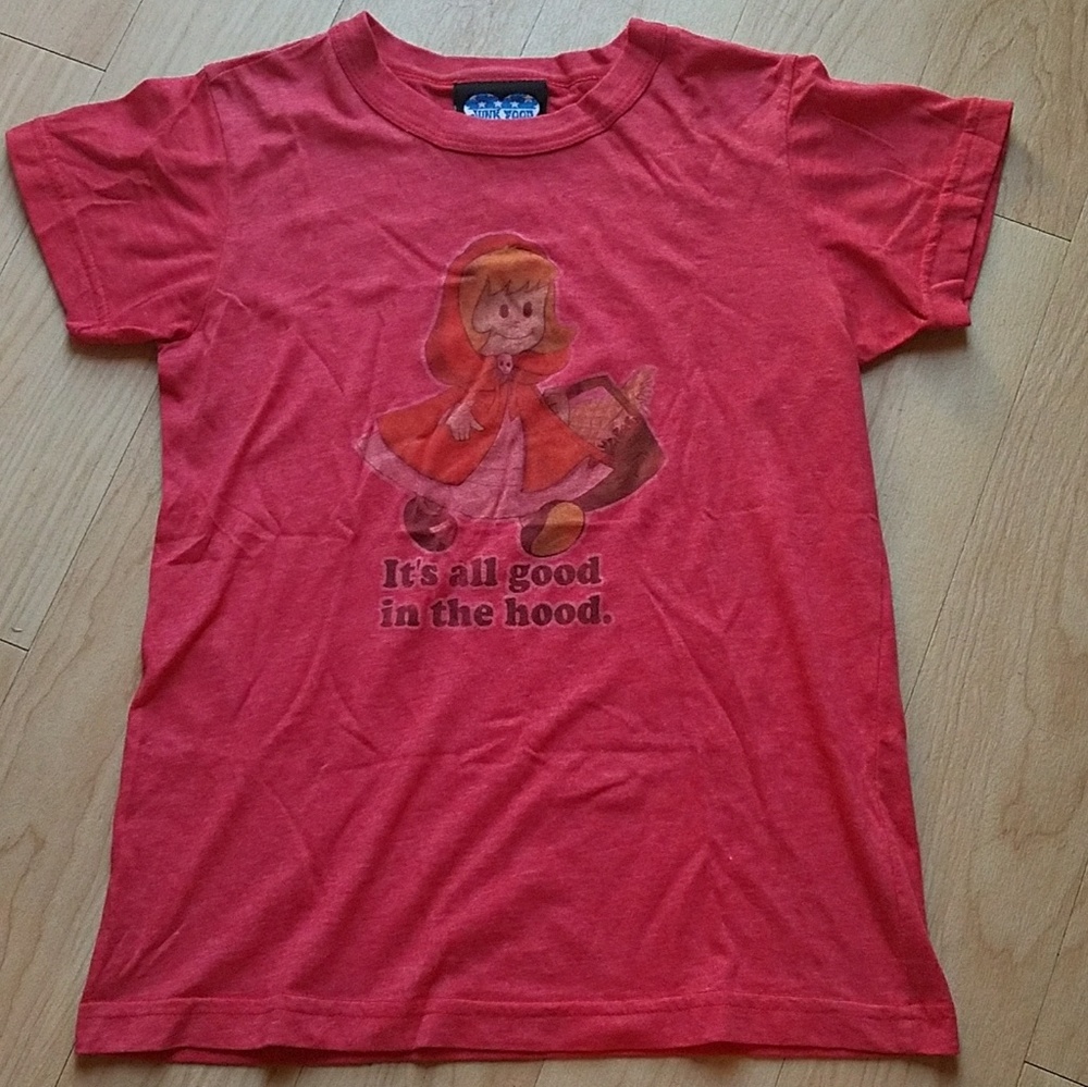 😎 Junk Food Little Red Ridin Hood T- Shirt