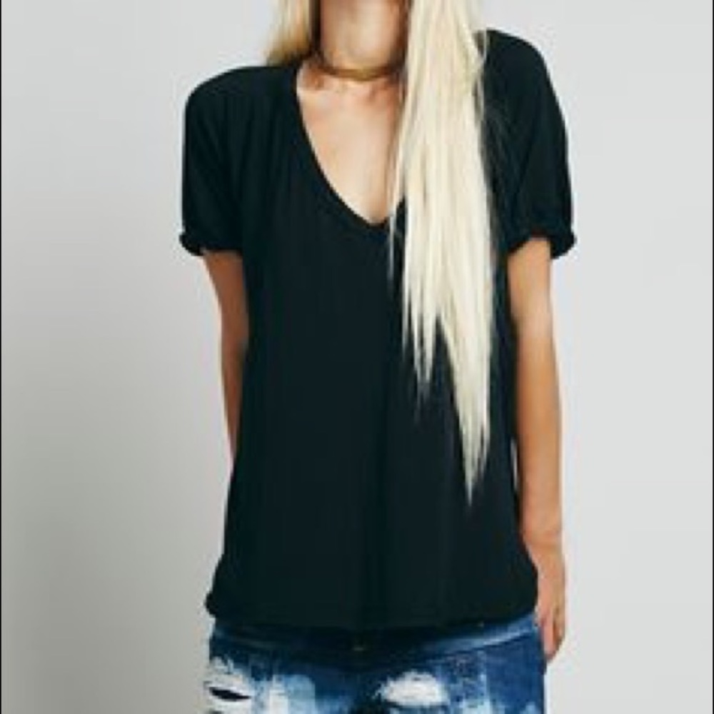 Free people oversized tee “stolen baseball tee”