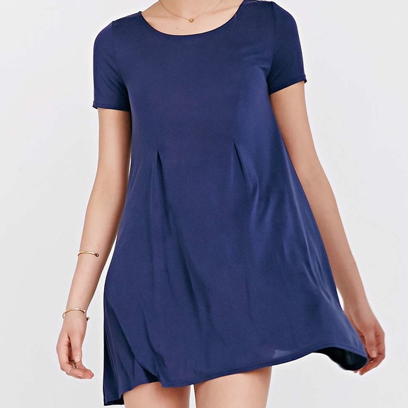 Silence + Noise Riley Trapeze Dress in Navy - Picture 3 of 4