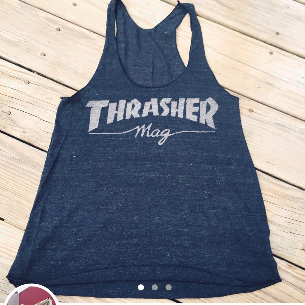 Vintage Aesthetic Thrasher Magazine Tank in Med