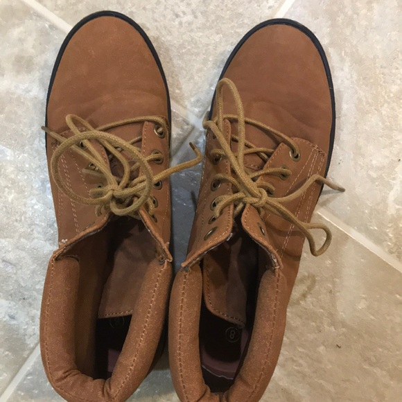 ❌SOLD❌Brown suede lace up ankle boots - Picture 4 of 4