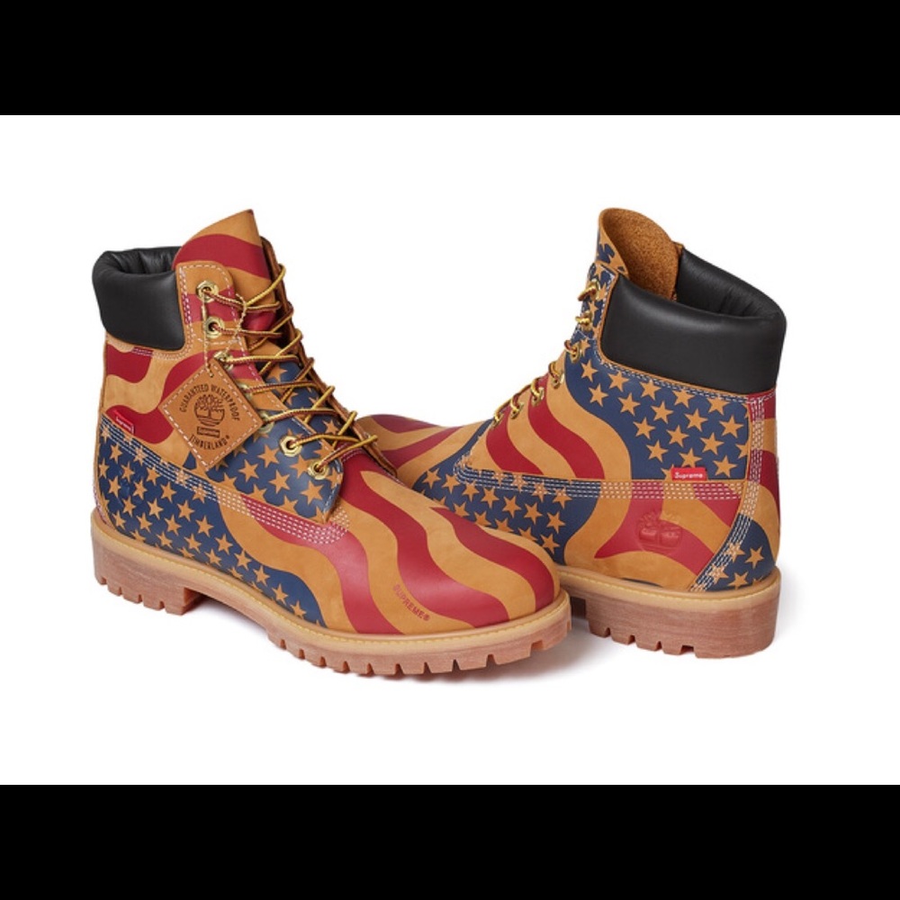Supreme Timberlands stars and stripes