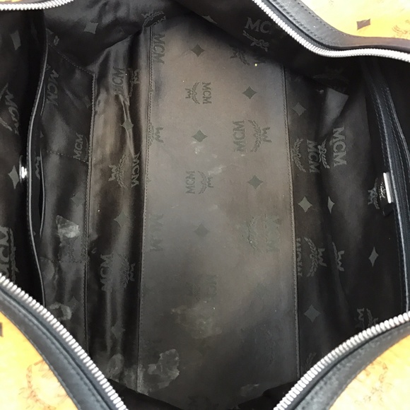 SOLD MCM Weekender Visetos Cognac Duffle Bag - Picture 6 of 8