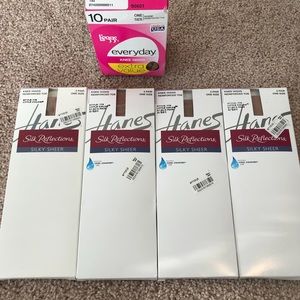 Hanes Silk Reflections Knee Highs Silky Sheer