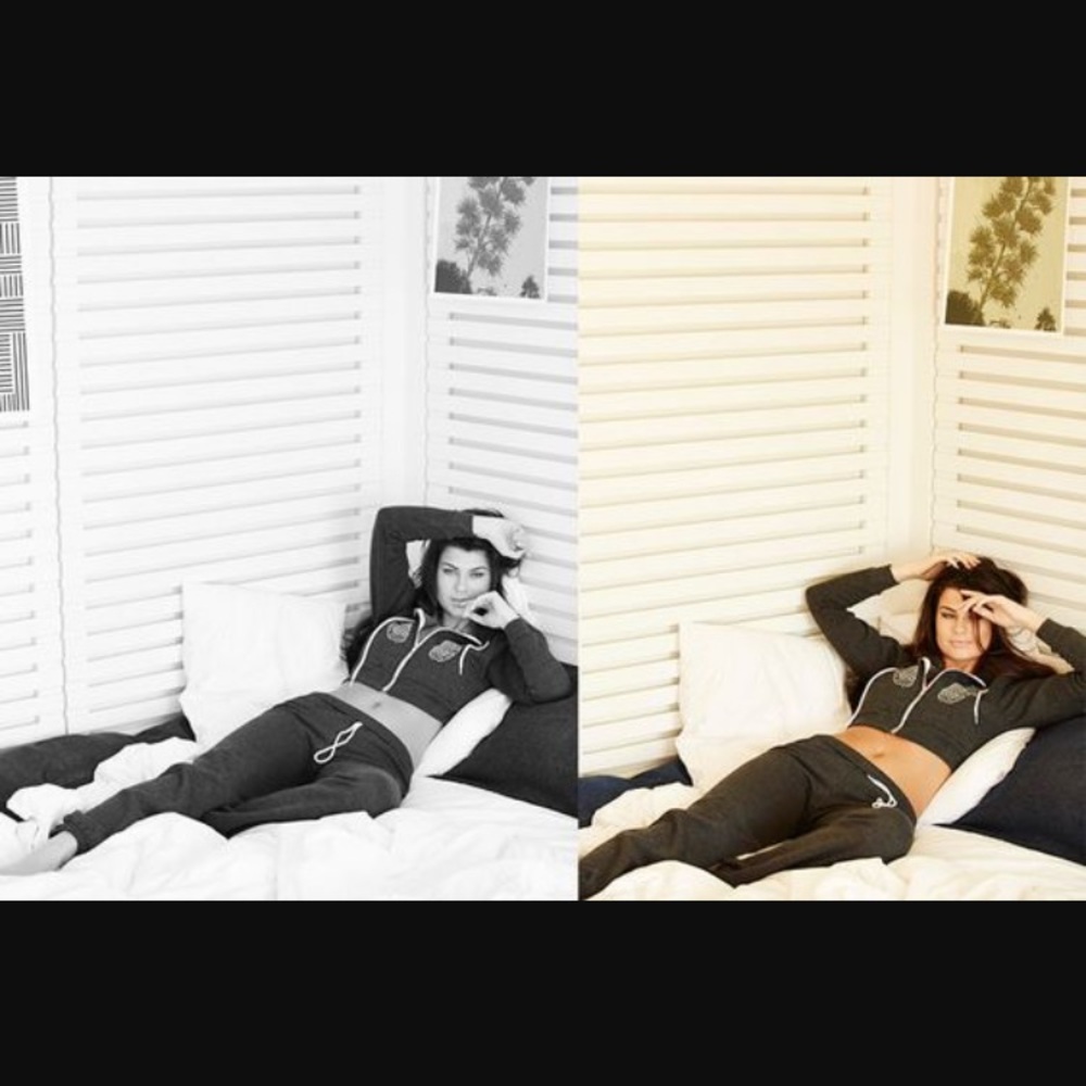 AMORROMA Pineapple boobs cropped hoodie