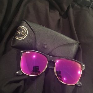 Pink mirror lens limited edition ray ban wayfarer