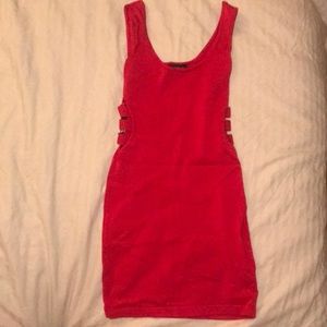 Red bebe dress