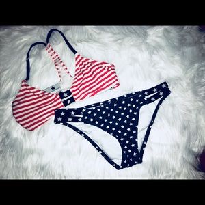American flag bikini set