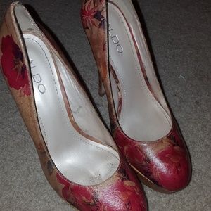 Aldo floral heels