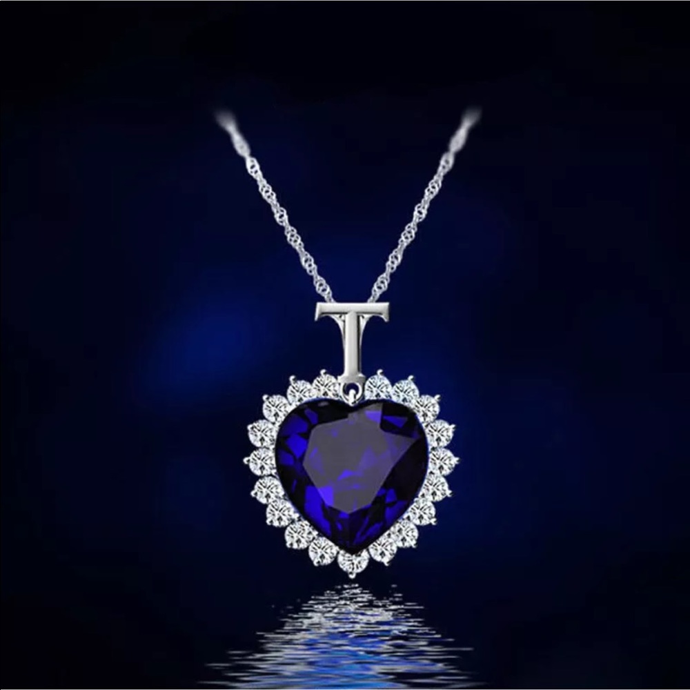 Blue heart chain