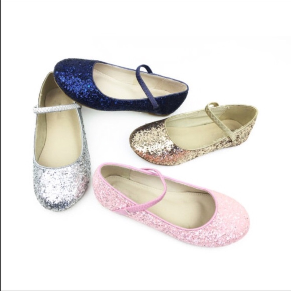 Pink rock glitter Mary Jane