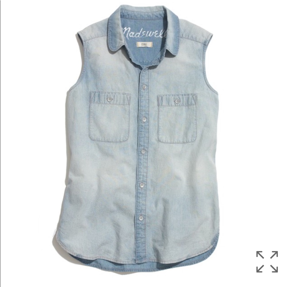 Madewell sleeveless chambray