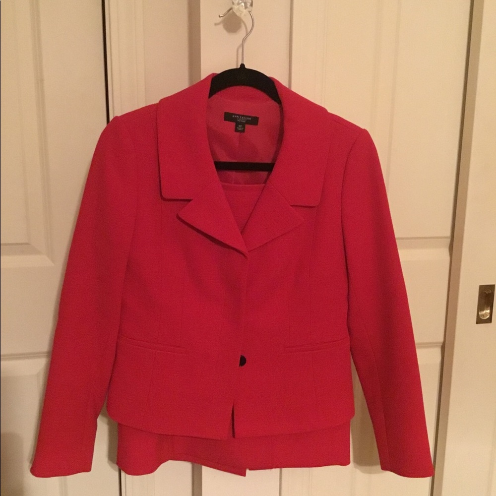 Ann Taylor Red Suit