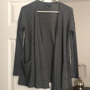 American Eagle Outfitters Gray Cardigan