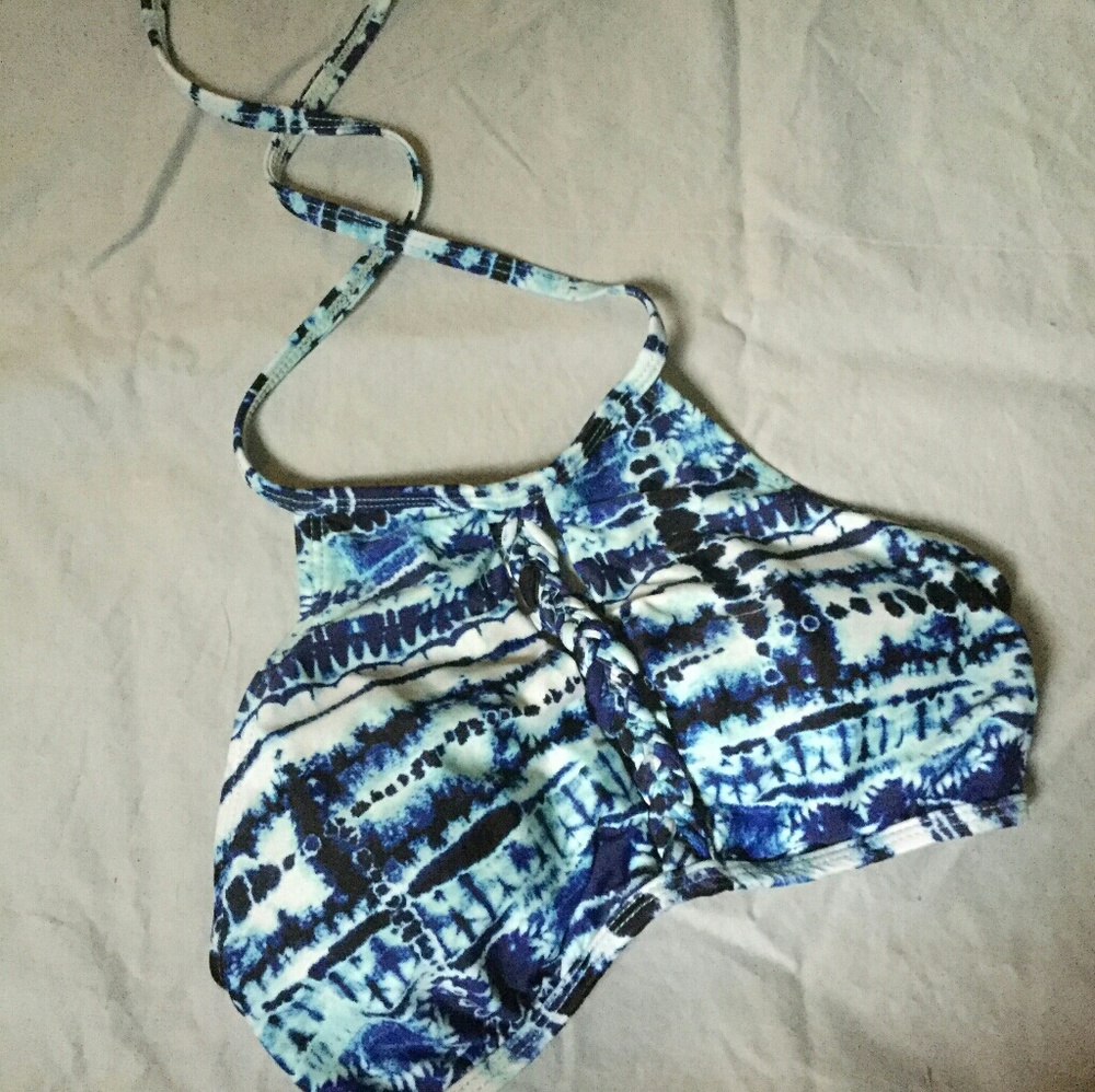 Arizona tie die high neck swimsuit top
