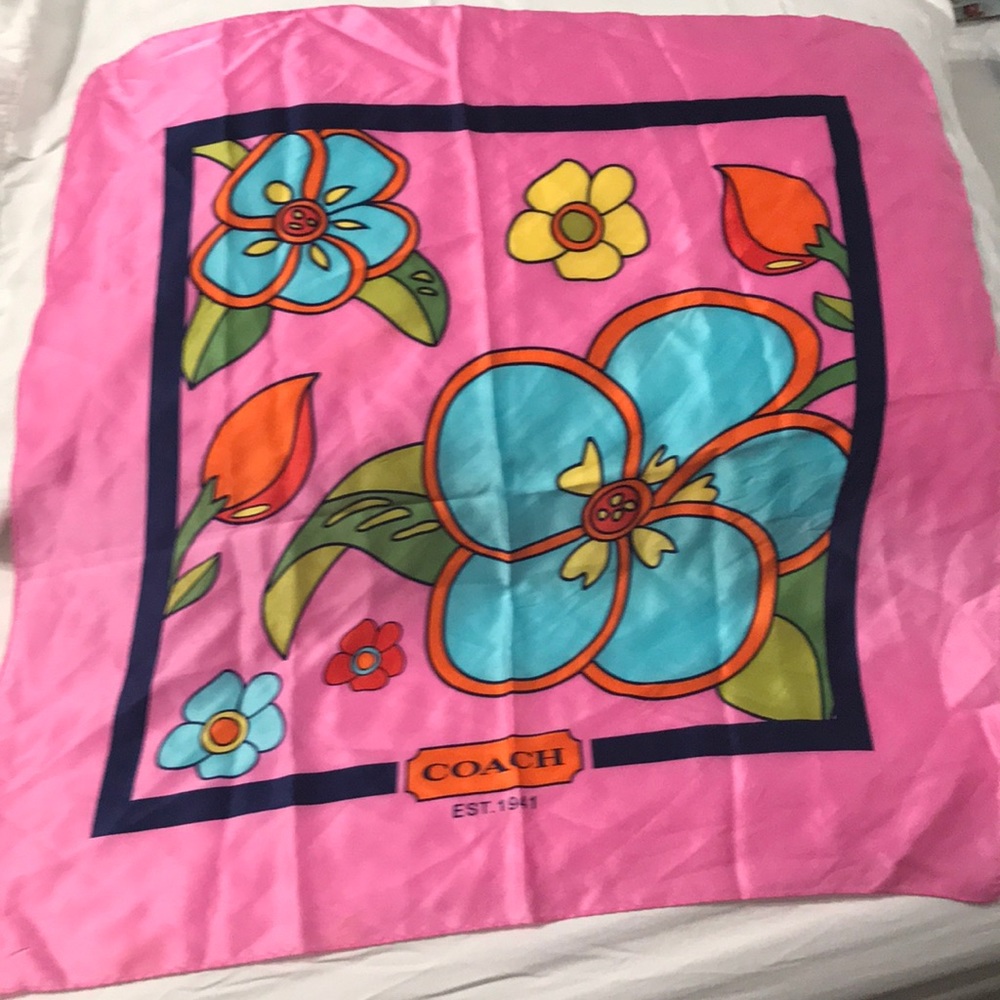 Coach silk scarf