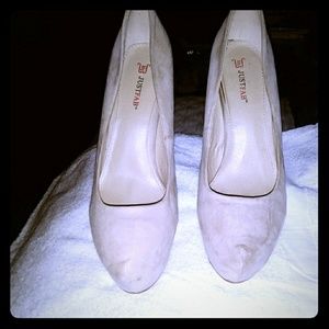 Platform swead hits nude worn 2×