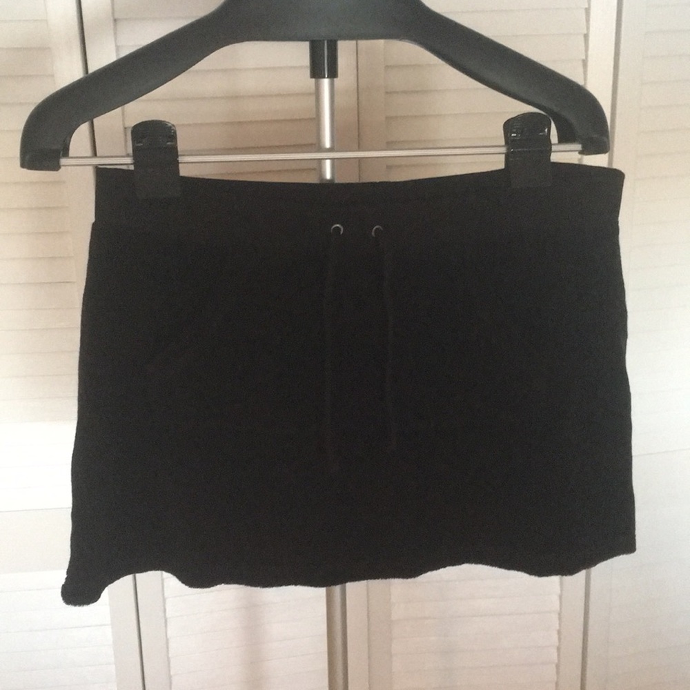 Juicy Couture Black terry cloth skirt