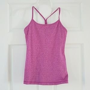 Lululemon Heathered Magenta Tank Top