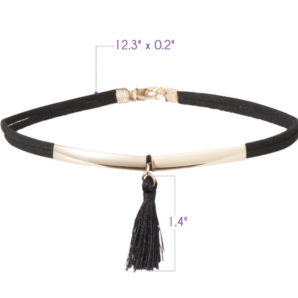 💢2 left 💢Tassel charm pendant choker - Picture 4 of 5