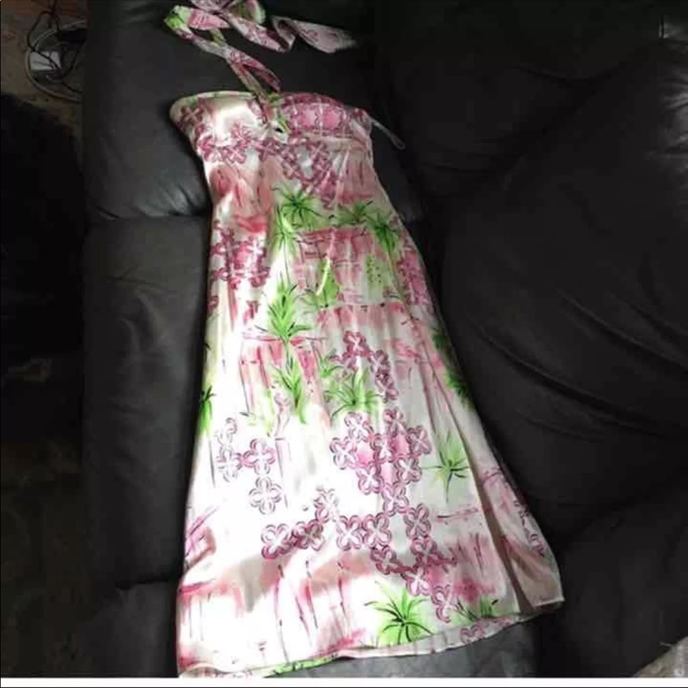Lily Pulitzer silk halter dress