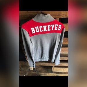 Pink Ohio state half zip sweatshirt worn once