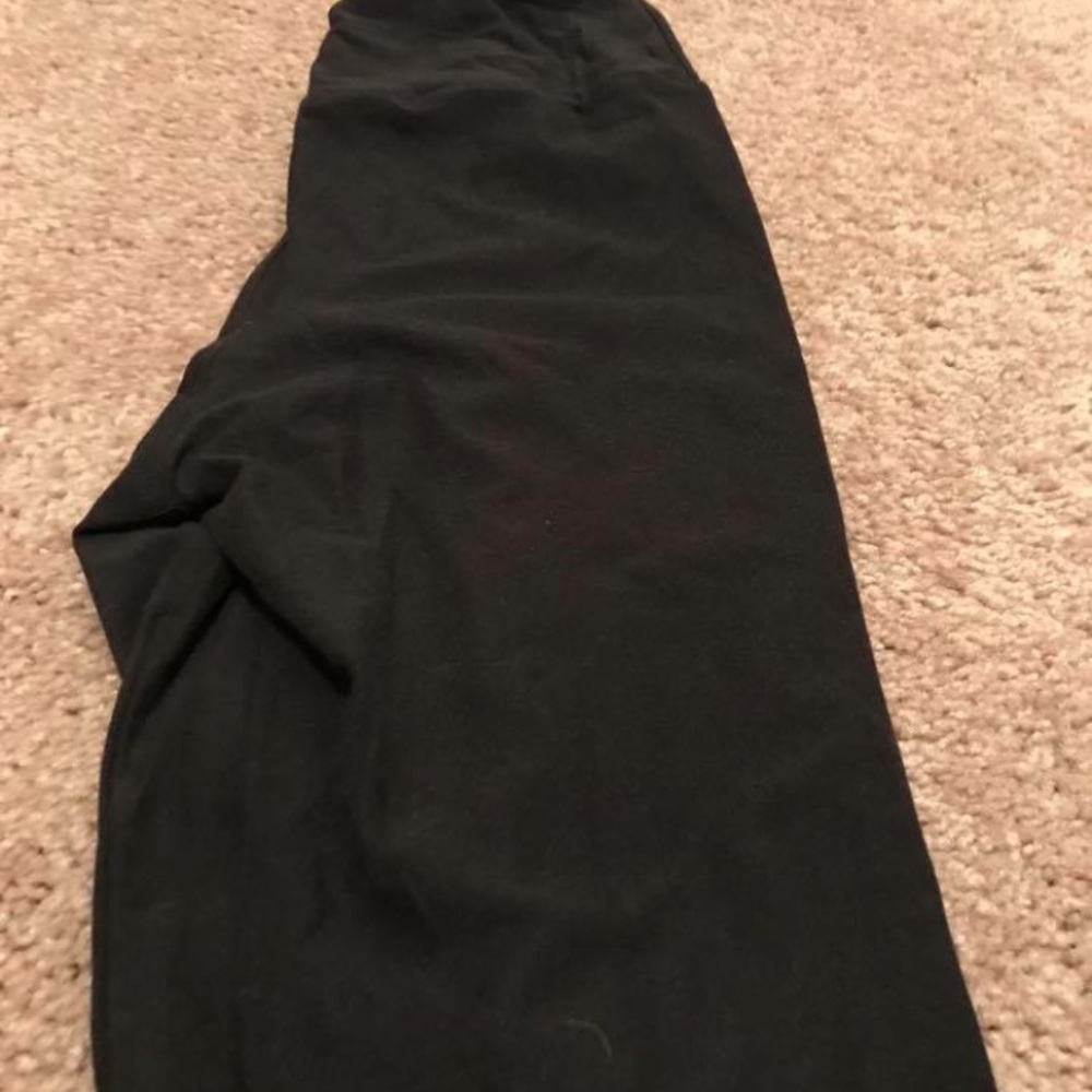 Lula Roe Tween Black leggings