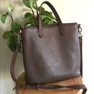 Madewell Transport Crossbody full zip dark brown