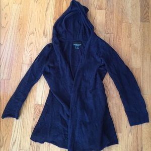 100% cashmere Cynthia Rowley hooded long cardigan