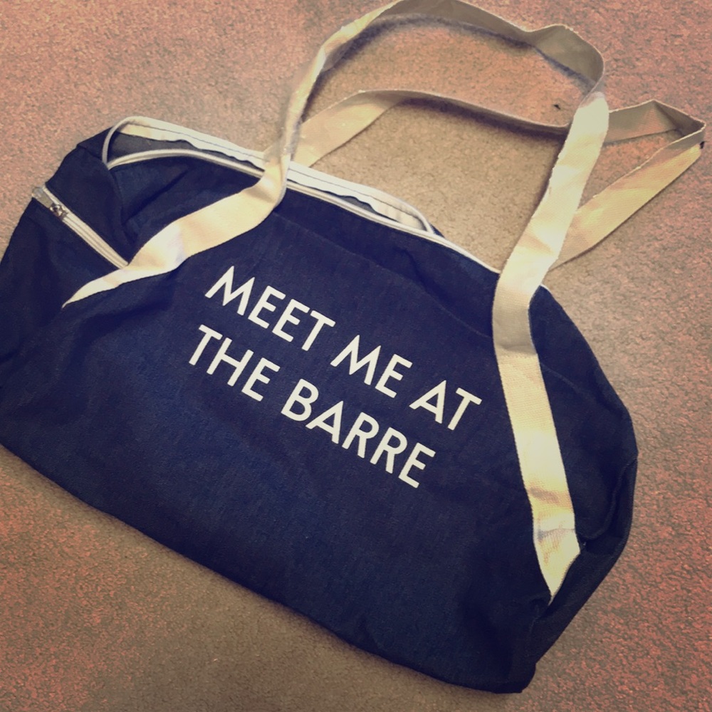 MEET ME AT THE BARRE Gym Tote