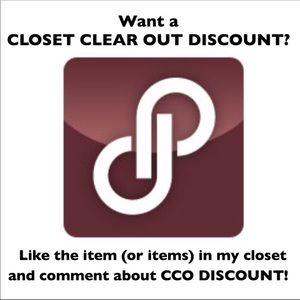 Want a Closet Clear Out Discount???