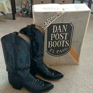Women's Black Lizard Dan Post Boots