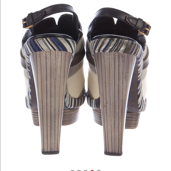 Balenciaga Leather Peep Toe Pumps - Picture 4 of 4