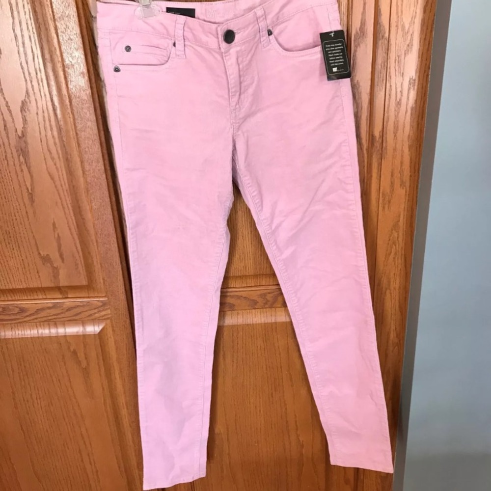 Kut from the Kloth Diana Skinny Cords Blush pink