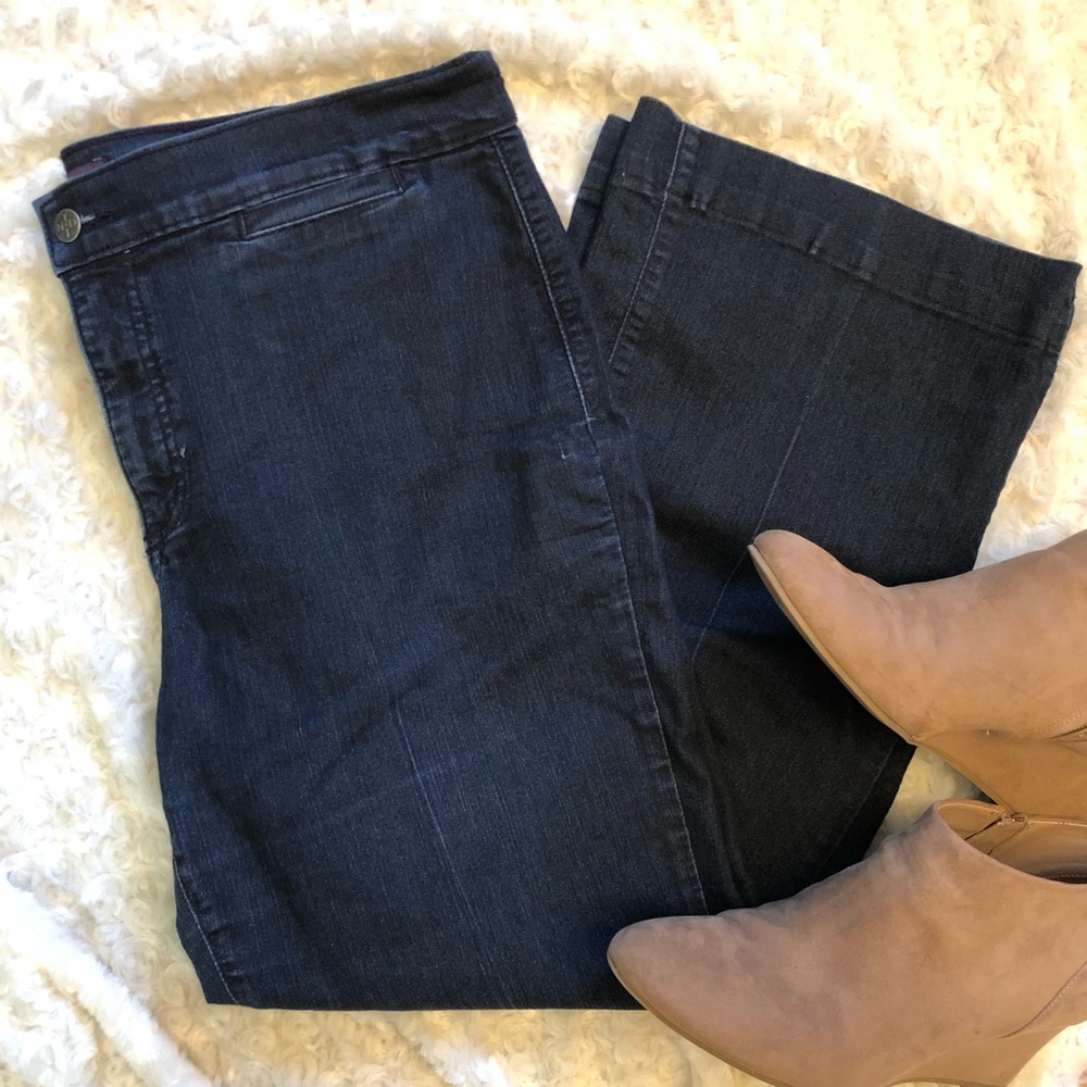 NYDJ Dark Wash Trouser Jeans