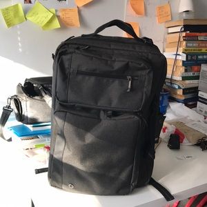 Black Laptop and Backpack/ Bag