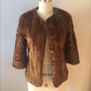 Club Monaco Faux Fur Jacket