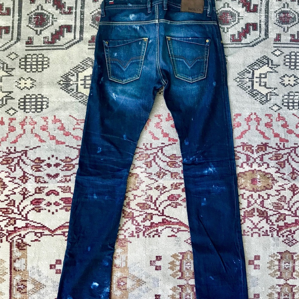 Men’s Diesel Black Gold Distressed Jeans