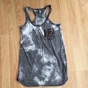 Tye Dye Sequin Tank