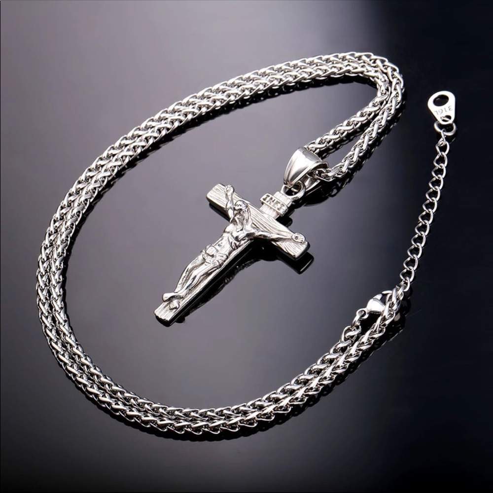 New Stainless Steel  Cross Necklace
